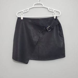 NWT Jack by BB Dakota Vegan Leather Faux Wrap Skirt